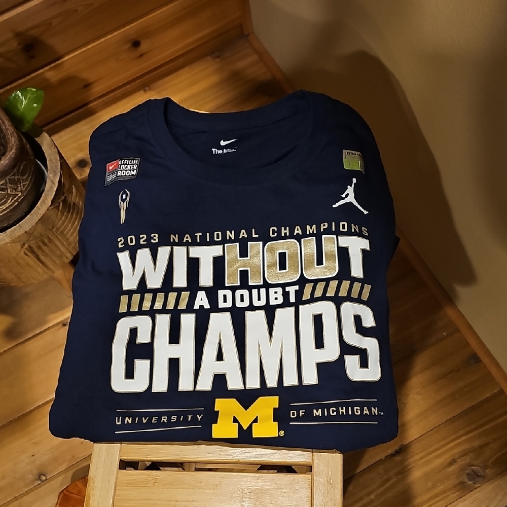 Nike Blue 'Without A Doubt Champs' Tee